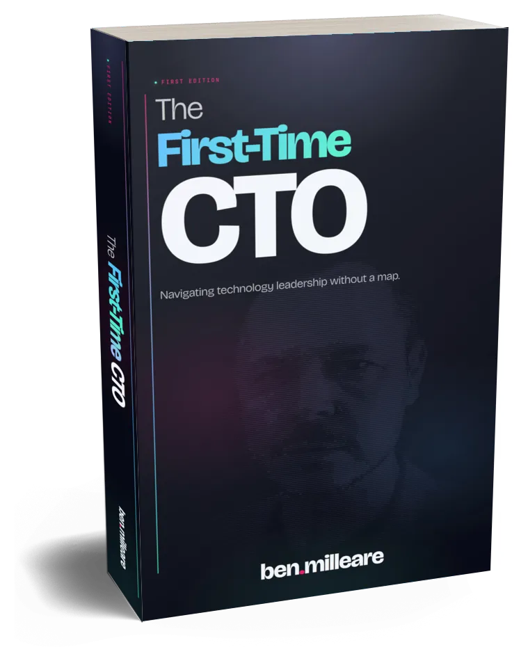 The First-Time CTO - 3D book mockup